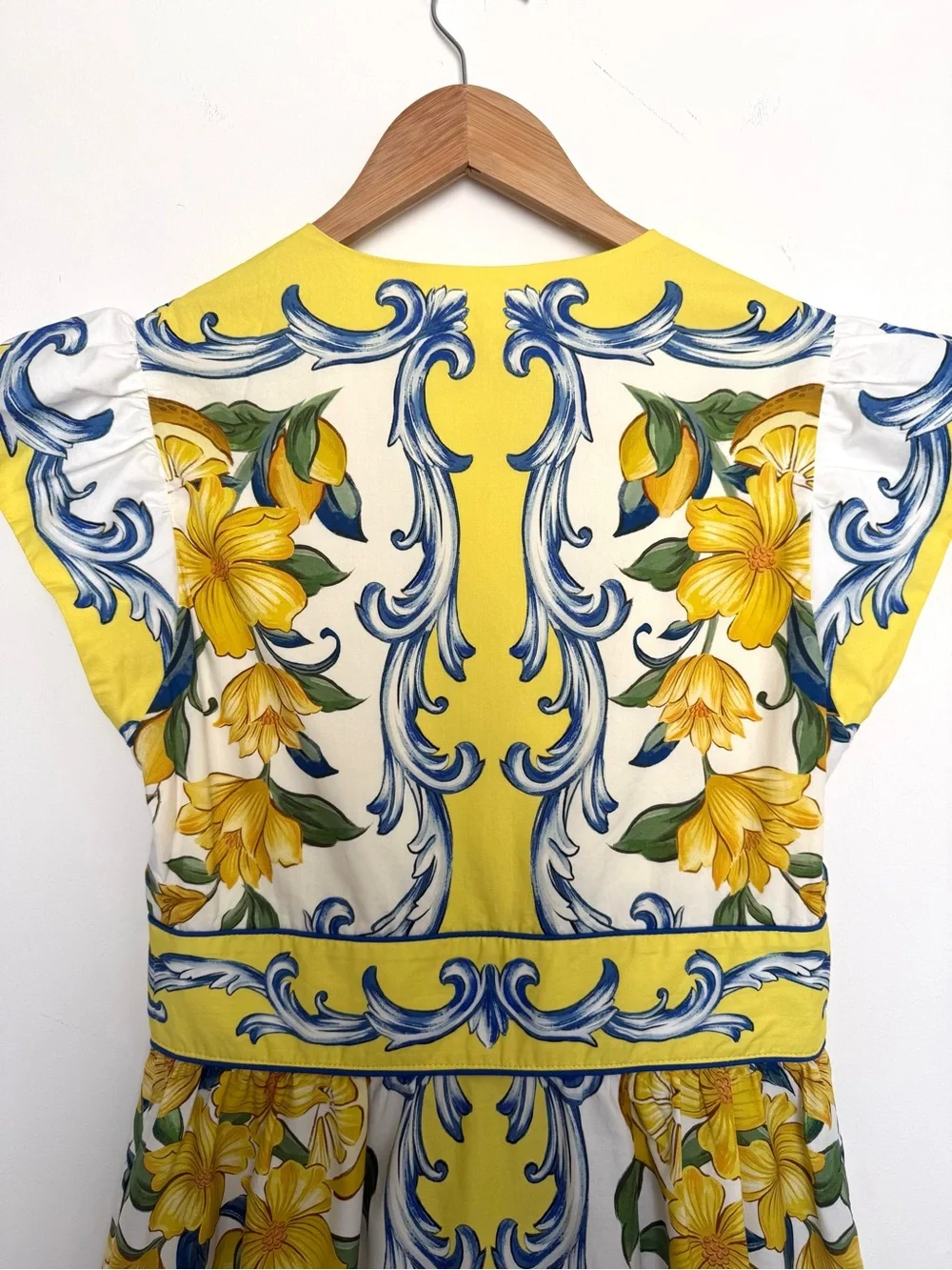 FARM Rio Sicily Scarf Print Cotton Maxi Dress, Size S, NWT 🇧🇷 - Picture 13 of 16